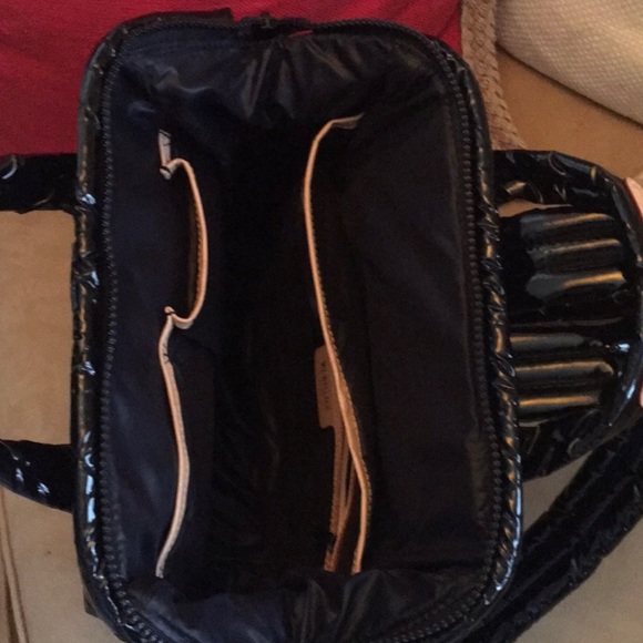 Bags Rare Mz Wallace Top Handle Backpack Black Lacquer Like New